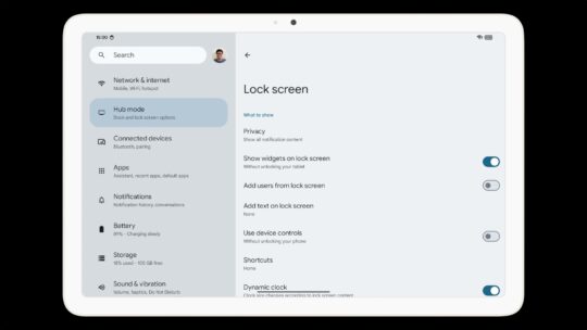 Android 15 Tablet Lock Screen Widget Settings