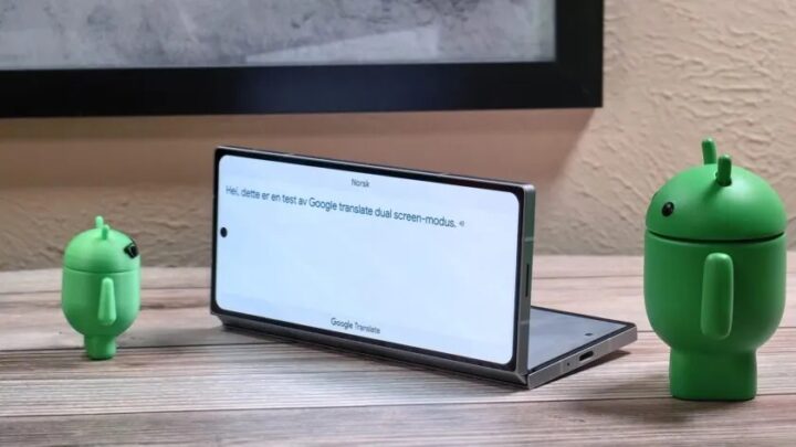 Google Translate Conversation Mode's Face-To-Face Mode's Dual Screen Feature On Galaxy Z Fold 6