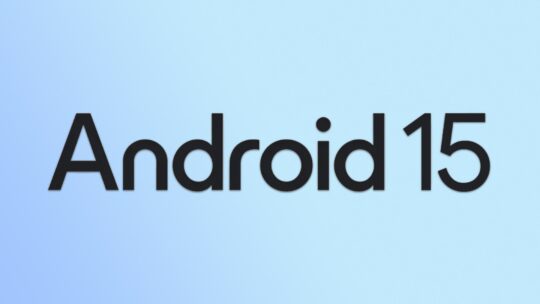 Android 15 Text Logo