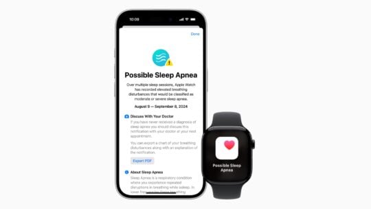 Apple Watch Sleep Apnea Health App