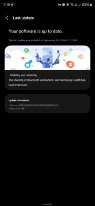 Samsung Galaxy Ring Software Update September 2024 USA