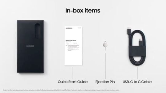 Samsung Galaxy S24 FE Box Contents