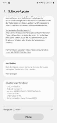 Samsung Galaxy S24 Ultra One UI 6.1.1 Update Changelog Europe