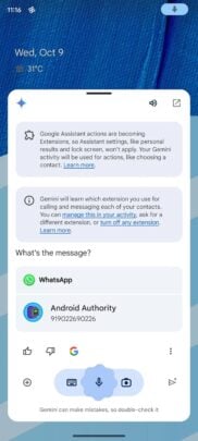 Google Gemini WhatsApp