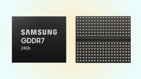 Chip de RAM Samsung GDDR7 de 24 GB