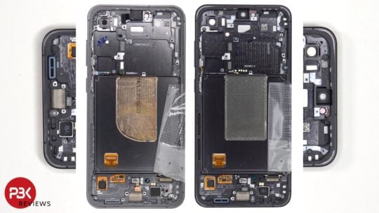 Samsung Galaxy S24 FE Vapor Chamber Size vs Galaxy S23 FE