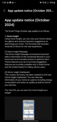 Samsung SmartThings Update October 2024 - 01