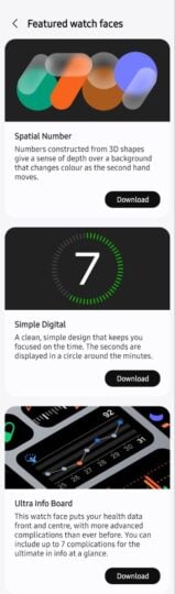 Watch Faces Of One UI 6 Watch In One UI Watch 5 (02)