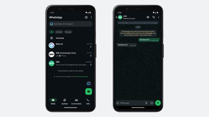 WhatsApp AMOLED Black Theme Leak