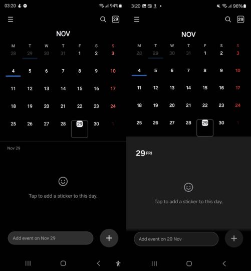 Samsung Calendar One UI 7.0