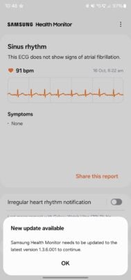 Samsung Health Monitor Android 11 Support Notification