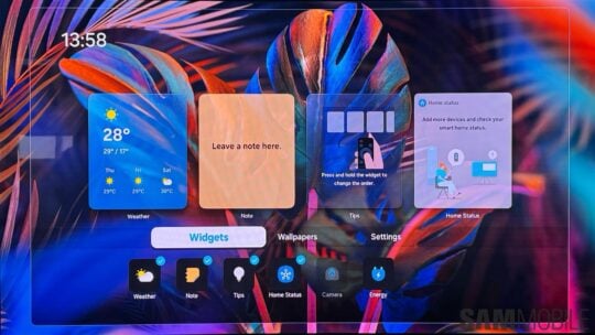 Samsung TV One UI Update Daily Board Widget Settings