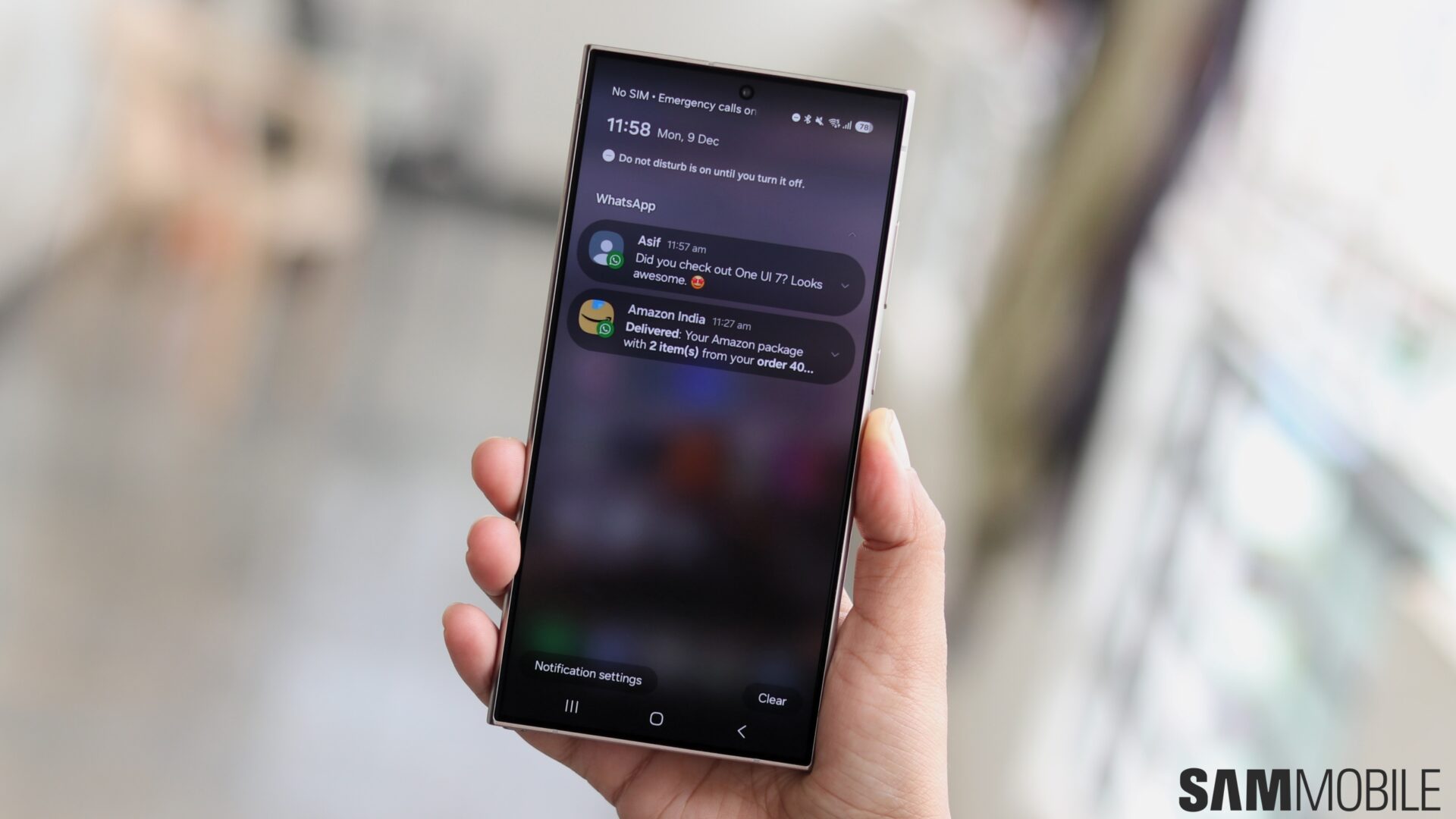 One UI 7.0 notifications