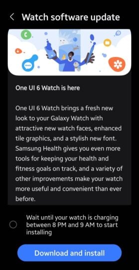 Samsung Galaxy Watch 4 BT One UI 6 Watch Wear OS 5 Update India 1