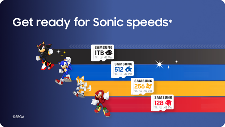 Samsung intros microSD playing cards based mostly on iconic Sonic characters