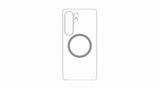 Funda magnética ultra transparente para Samsung Galaxy S25, compatible con el estándar Qi2