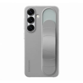 Leaked Galaxy S25 case with stand in gray