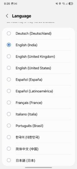 Samsung Galaxy S25 Bixby Japanese Language Support In Language Menu