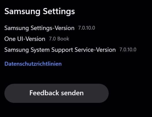 Samsung Settings 7.0 Update Galaxy Books