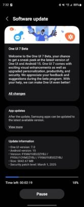 Samsung Galaxy Z Fold 6 One UI 7.0 Beta 1 Update USA